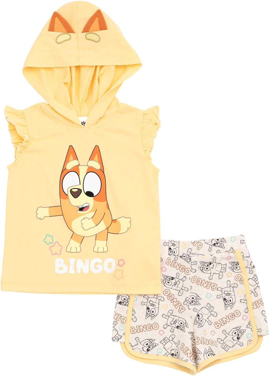 Bluey Bingo - Camiseta sin mangas para cosplay y pantalones cortos 