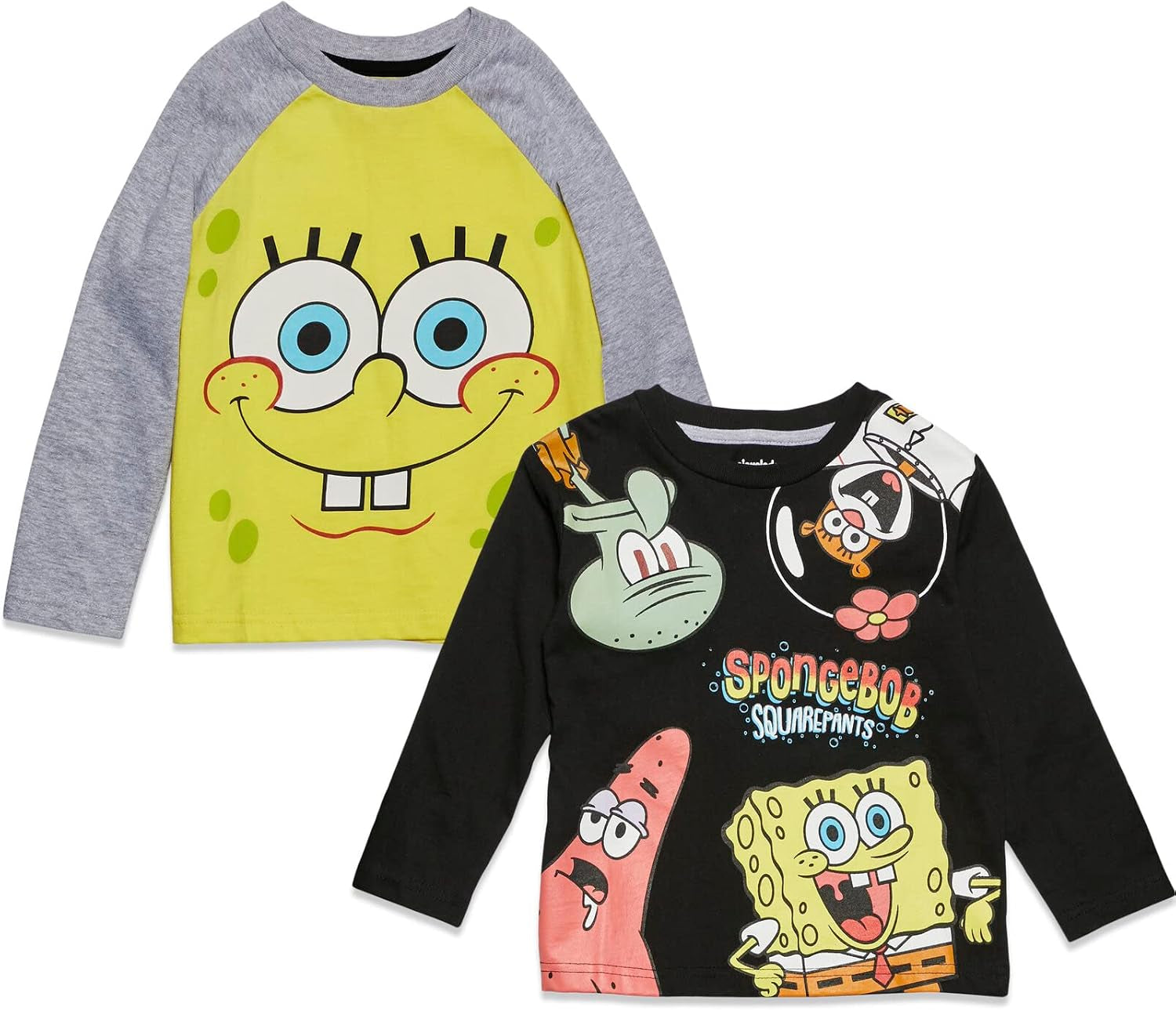 Bob Esponja Paquete de 2 camisetas de manga larga 