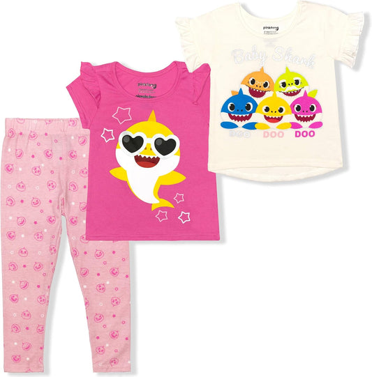 Baby Shark - Conjunto de camisetas y pantalones de leggings 