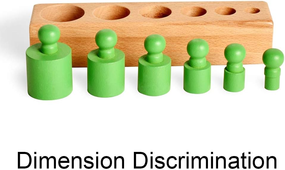 Montessori - Bloques de cilindros clavijas 