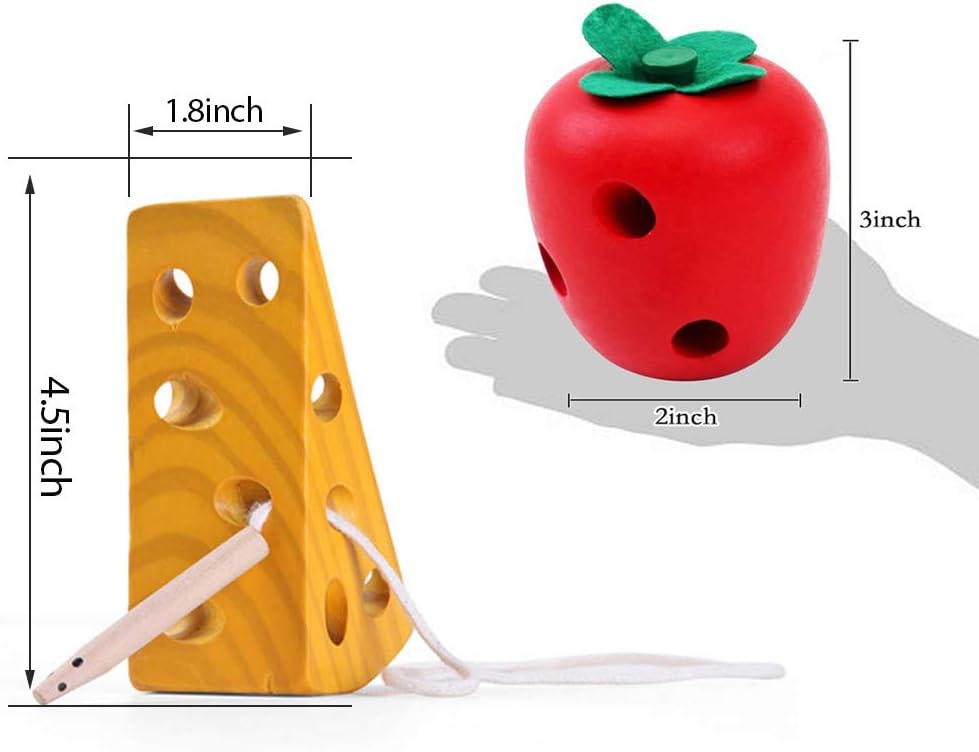 Felicify Juguetes Montessori para Niños, Juguete con Cordones de Madera, Juego de Mesa Bordado con Cordones de Madera, Juego de Enhebrado, Juguetes Sensoriales para Niños 3 (Dinosaurio Felicify Juguetes Montessori para Niños, Juguete con Cordones de Madera, Juego de Mesa Bordado con Cordones de Madera, Juego de Enhebrado, Juguetes Sensoriales para Niños 3 (Dinosaurio