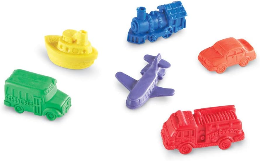 Learning Resources Mini Motors divertido juego para contar y clasificar, juego de 72 piezas