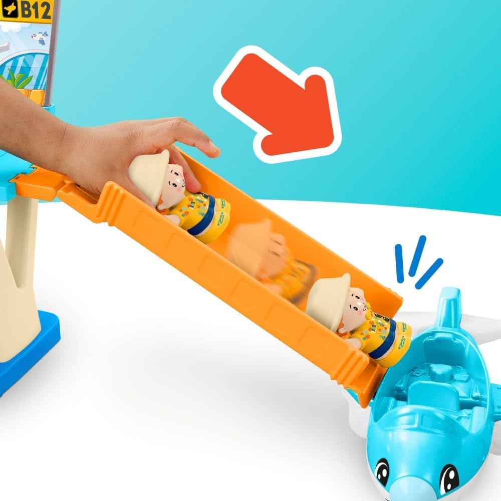 Fisher-Price Little People - Juego de aventuras diarias para el aeropuerto