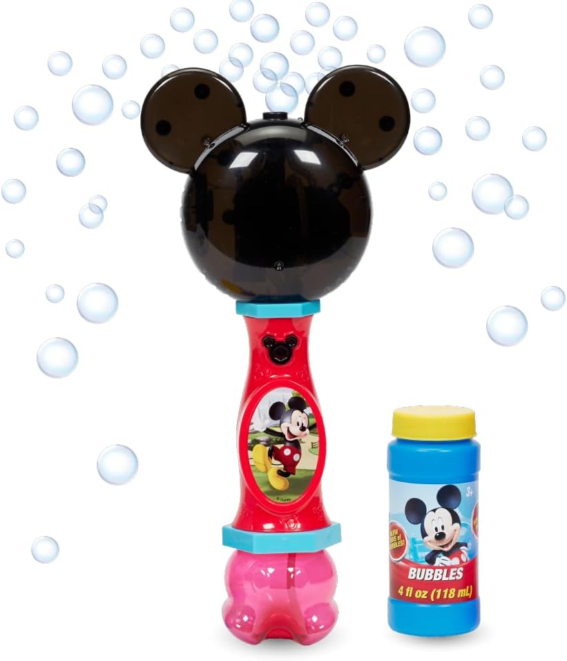 Cocomelon Light and Sound Musical Bubble Wand, Includes Bubble Solution