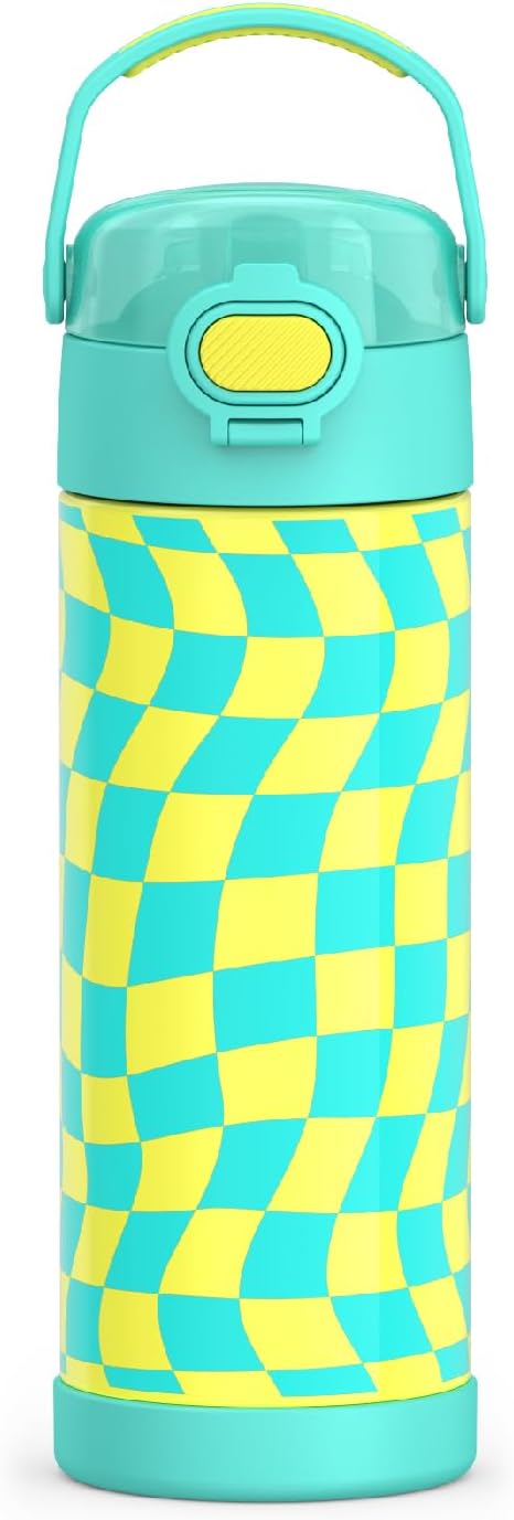 THERMOS FUNTAINER - Botella aislada al vacío de acero inoxidable de 16 onzas