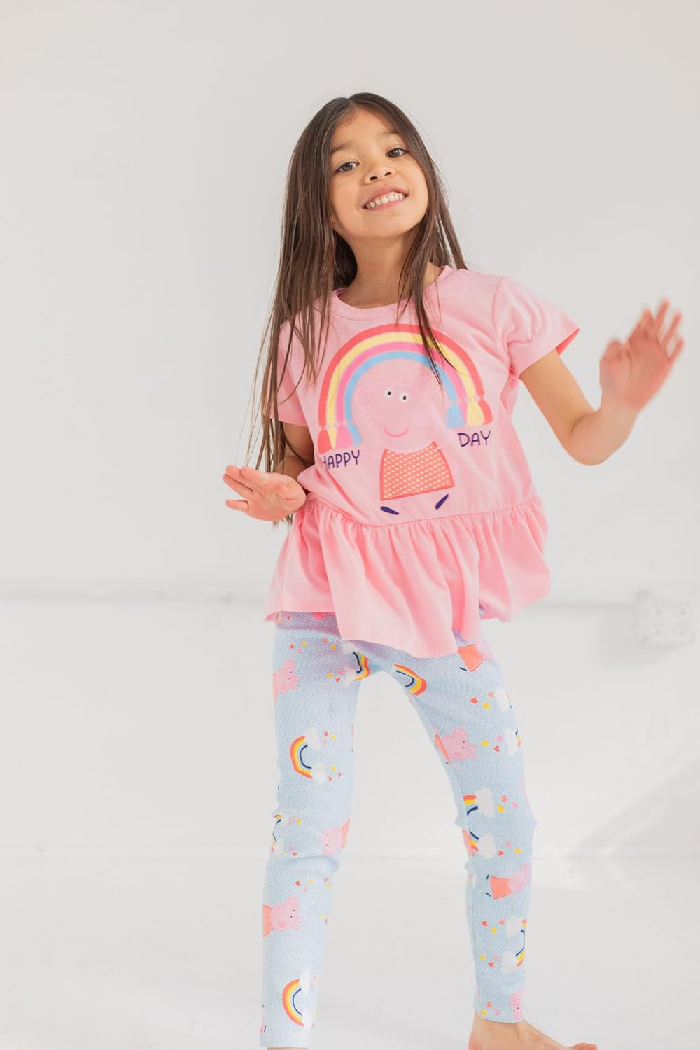 Peppa Pig Conjunto de camiseta y leggings