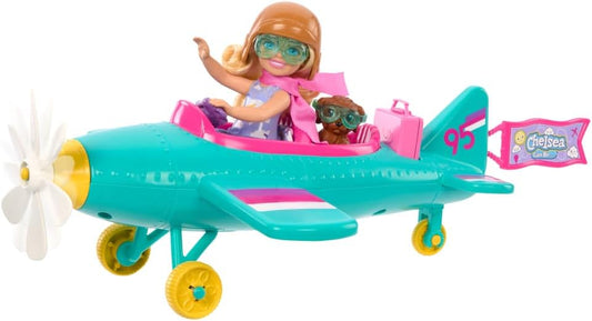 Barbie Skipper - MuñBarbie Chelsea Can Be - Juego de muñeca y avión