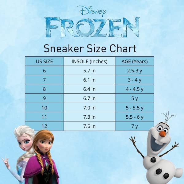 Disney Zapatillas de deporte Frozen tenis con luz 