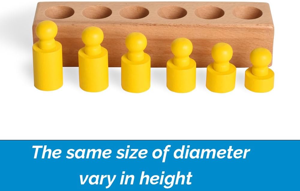 Montessori - Bloques de cilindros clavijas 