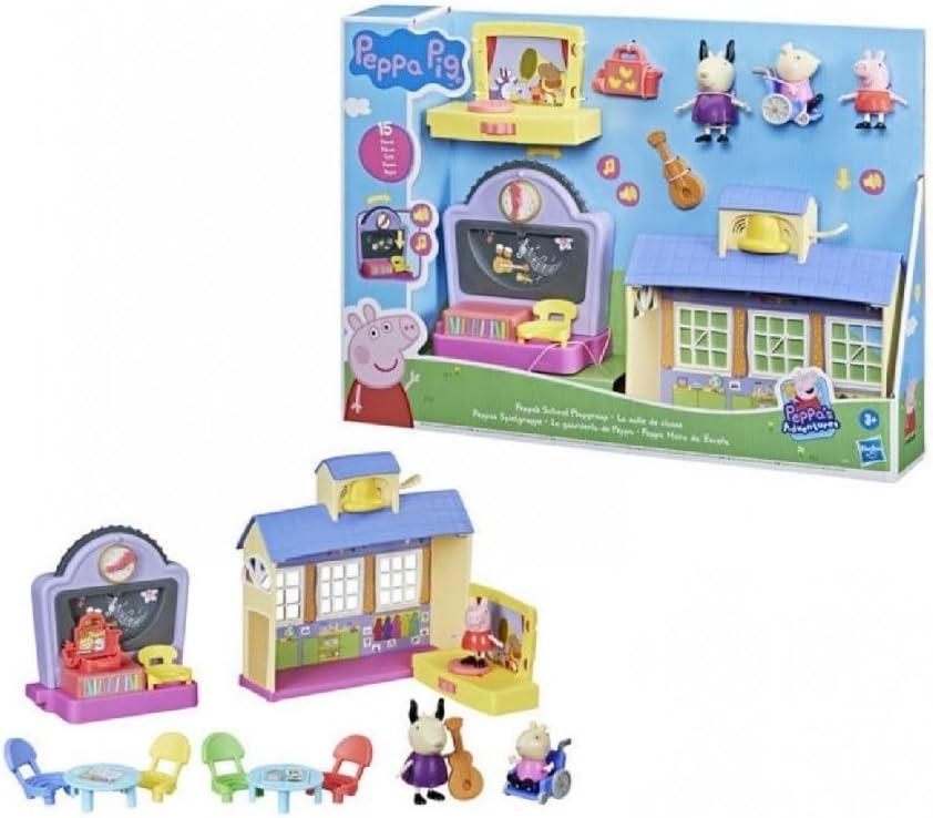 Peppa’S Adventures School Playgroup Preschool Toy, with Speech and Sounds, Back to School Gifts for Kids, Classroom Toys, Ages 3+