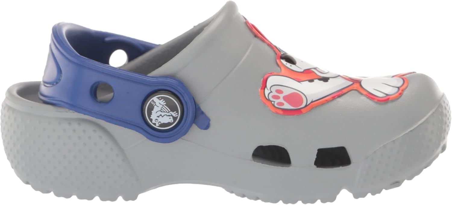 Crocs Zuecos divertidos unisex para niños con parche de Paw Patrol