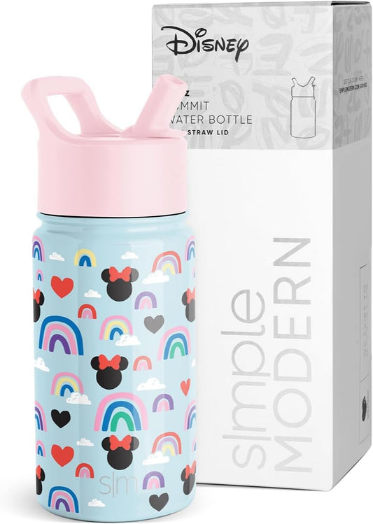 Simple Modern - Minnie Mouse de Disney - Botella de agua de acero inoxidable aislado