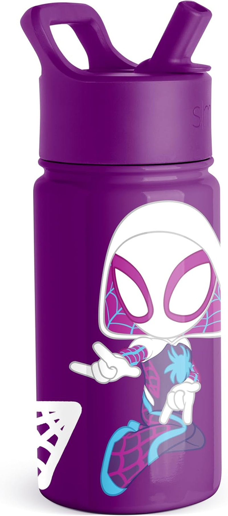 Simple Modern Spiderman - Botella de agua de acero inoxidable aislado de Marvel