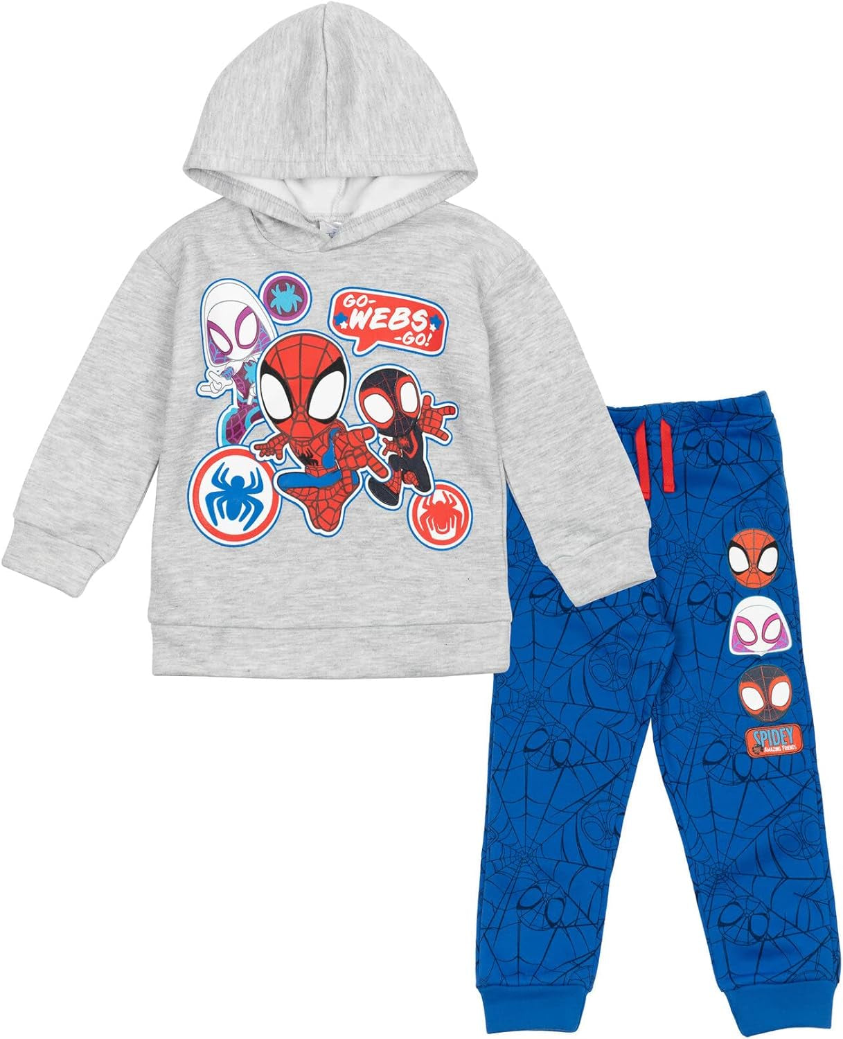 Spidey and His Amazing Friends - Conjunto de sudadera con capucha y pantalones