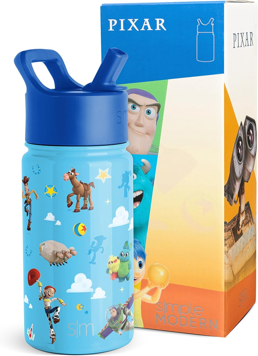 Simple Modern - Toy Story de Disney Pixar - Botella de agua de acero inoxidable aislado