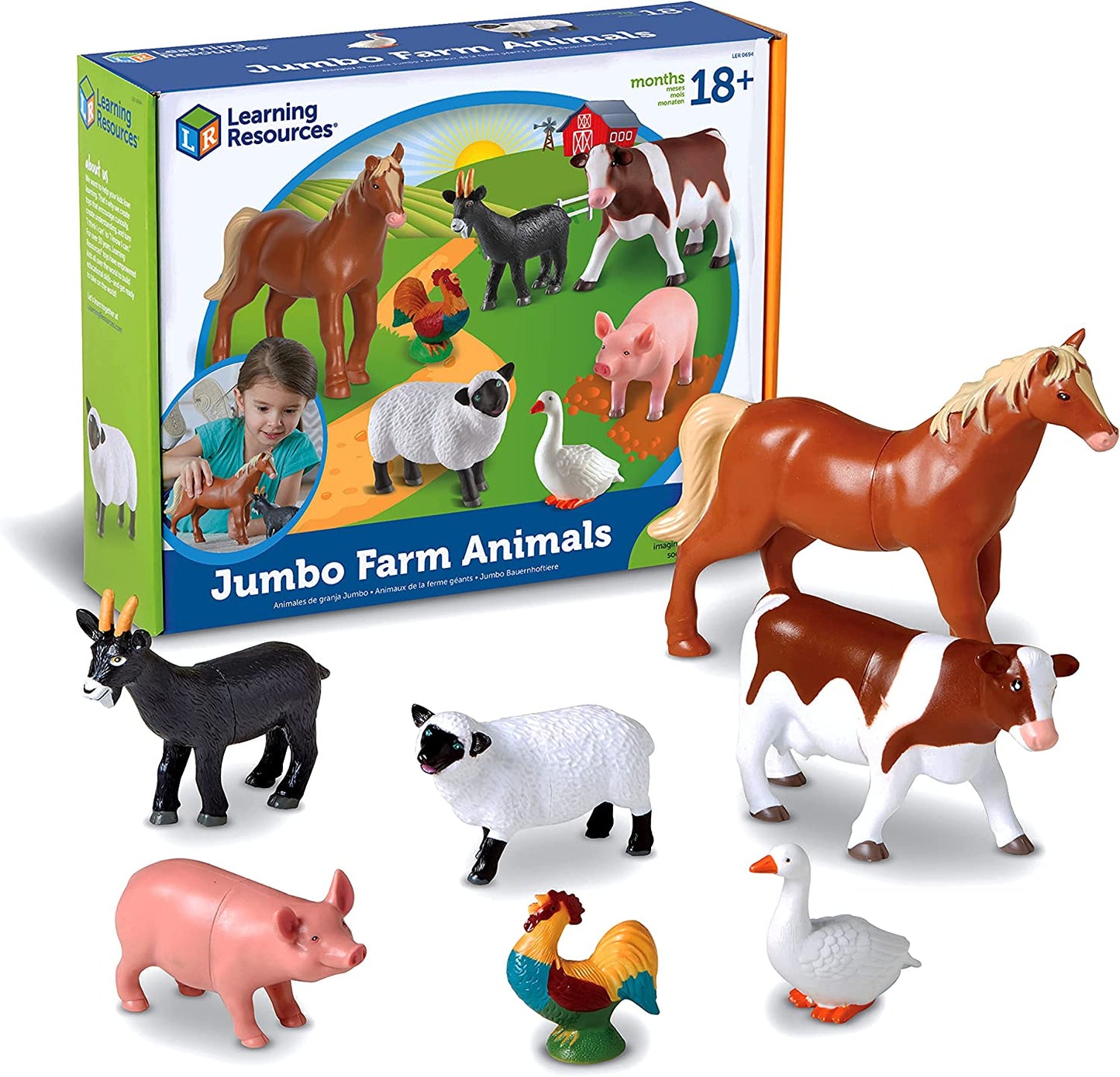 Learning Resources, Juguetes de animales de granja gigantes