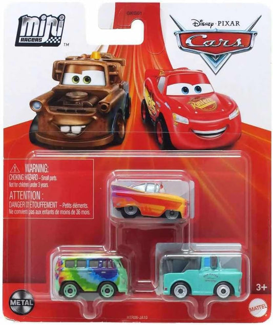 Disney Pixar Cars Mini Racers Mater - Fillmore Radiator - Springs Ramone 3 Pack Mini Cars