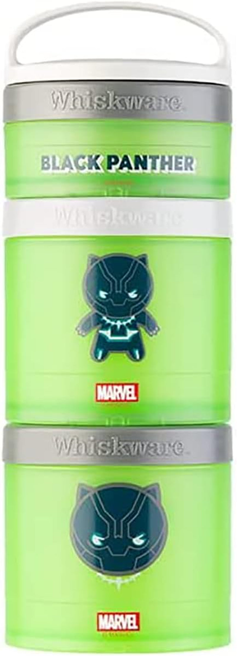 Whiskware - Marvel - Paquete de aperitivos apilables, Pantera Negra