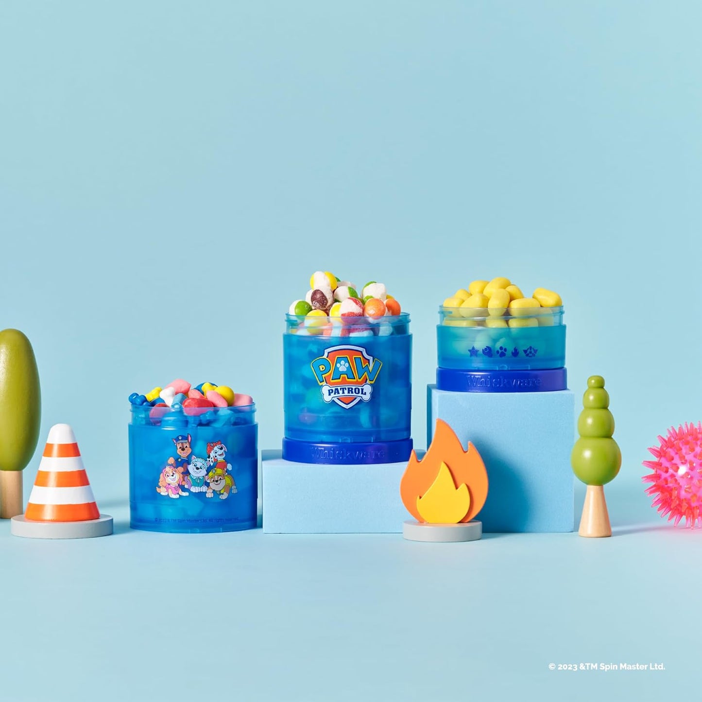  Whiskware Paw Patrol - Recipientes apilables para aperitivos