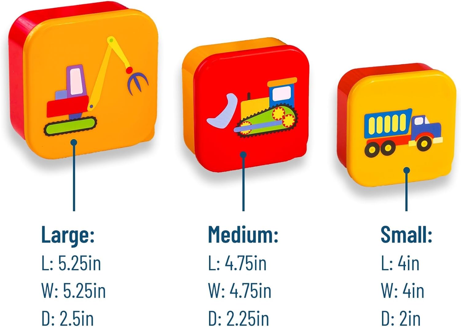 Wildkin Recipientes de alimentos anidables