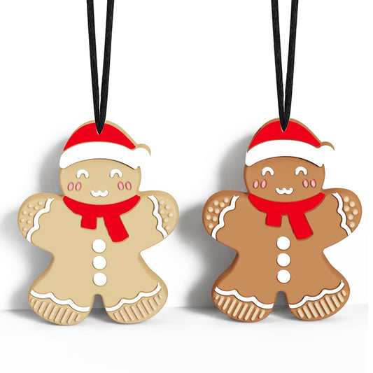 Collares masticables de Navidad para niños