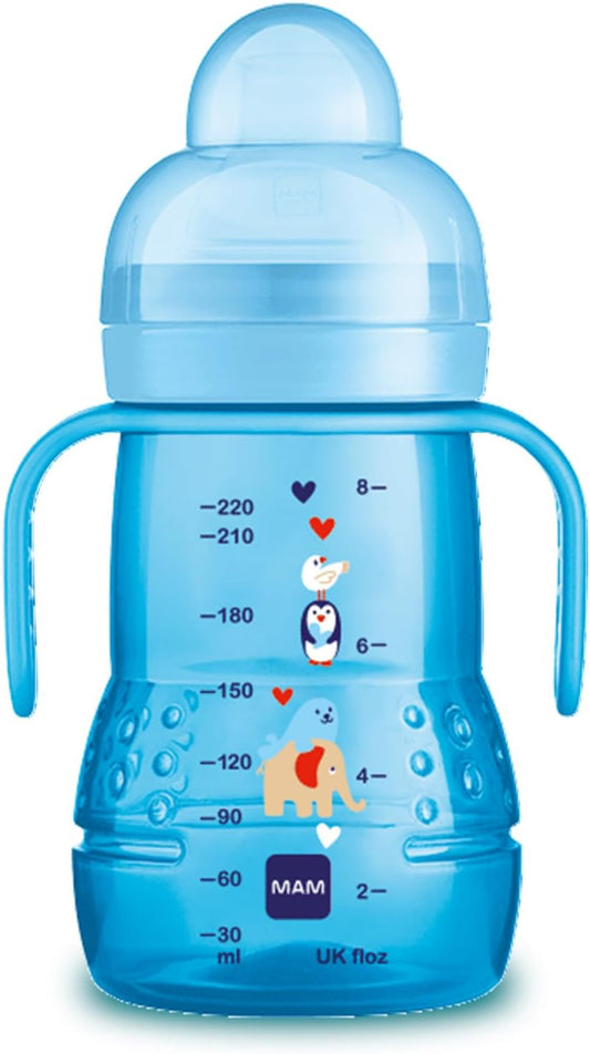 Vaso de entrenamiento, sin derrames y asas antideslizantes