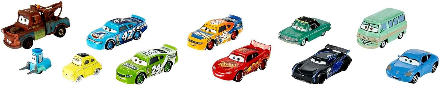 Mattel Disney and Pixar Cars - Juego de 10 mini vehículos