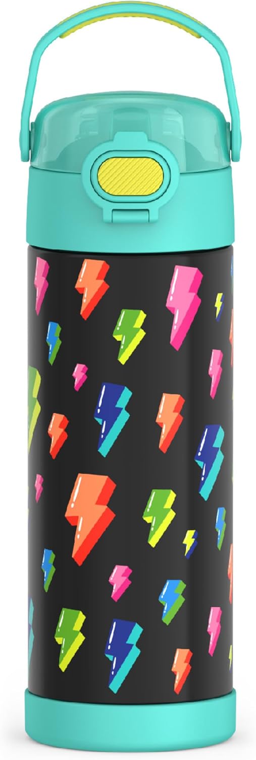 THERMOS FUNTAINER - Botella aislada al vacío de acero inoxidable de 16 onzas