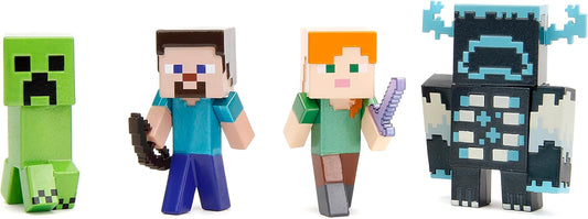 Jada - Juego de 4 figuras fundidas a troquel de Minecraft