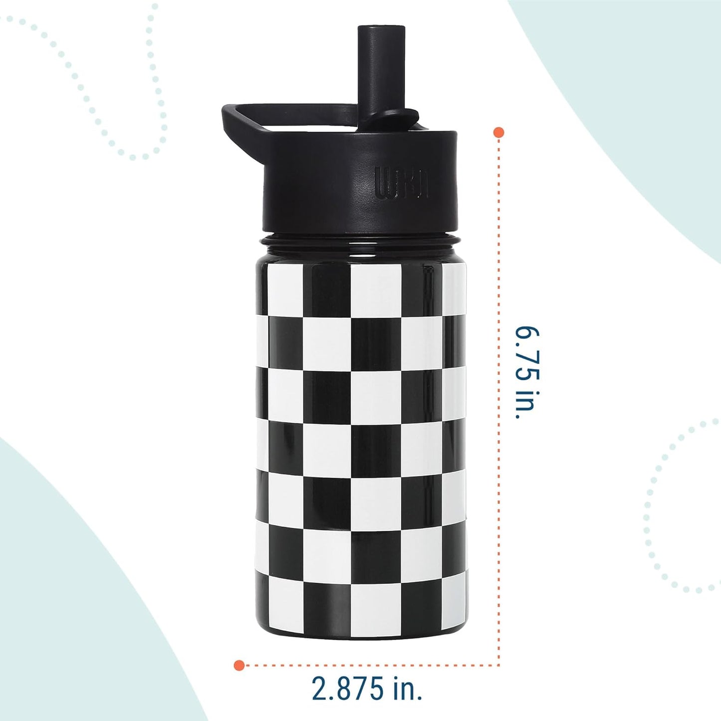 Wildkin Botella de agua de acero inoxidable 14 Onz