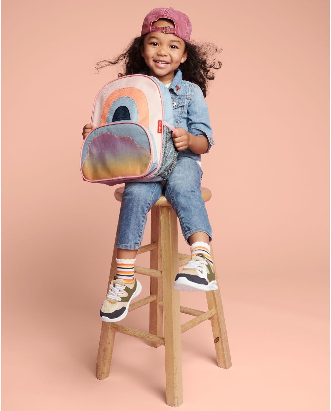 Skip Hop Sparks Mochila para niños pequeños arcoíris 12"Pulgadas 