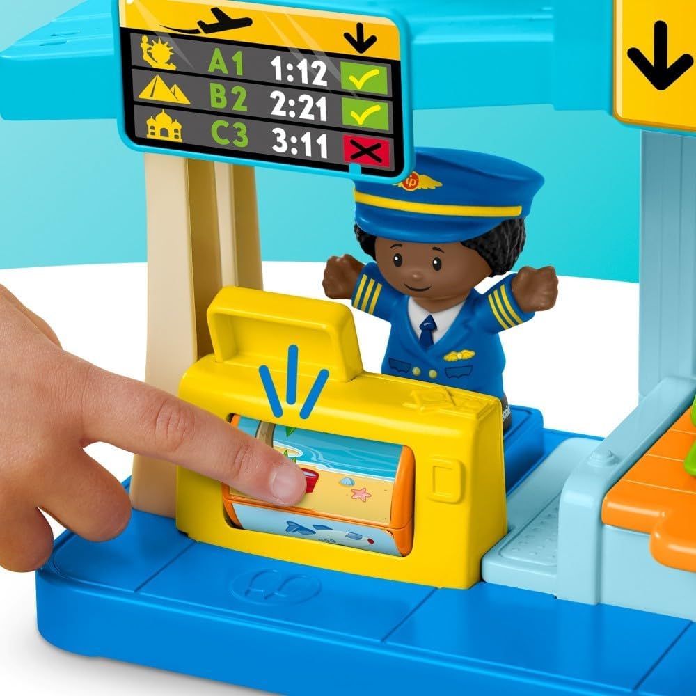 Fisher-Price Little People - Juego de aventuras diarias para el aeropuerto