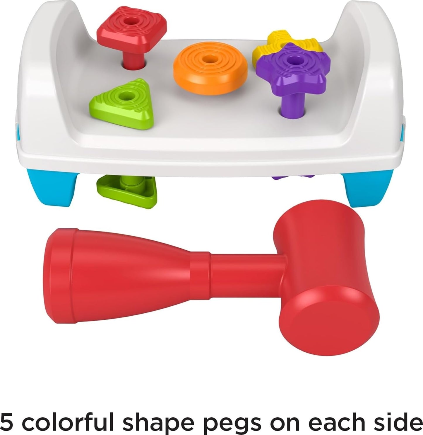 Fisher-Price Juego de herramientas de simulación de banco de juguete para niños pequeños