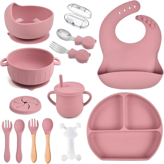 Set de alimentación de bebé de silicona