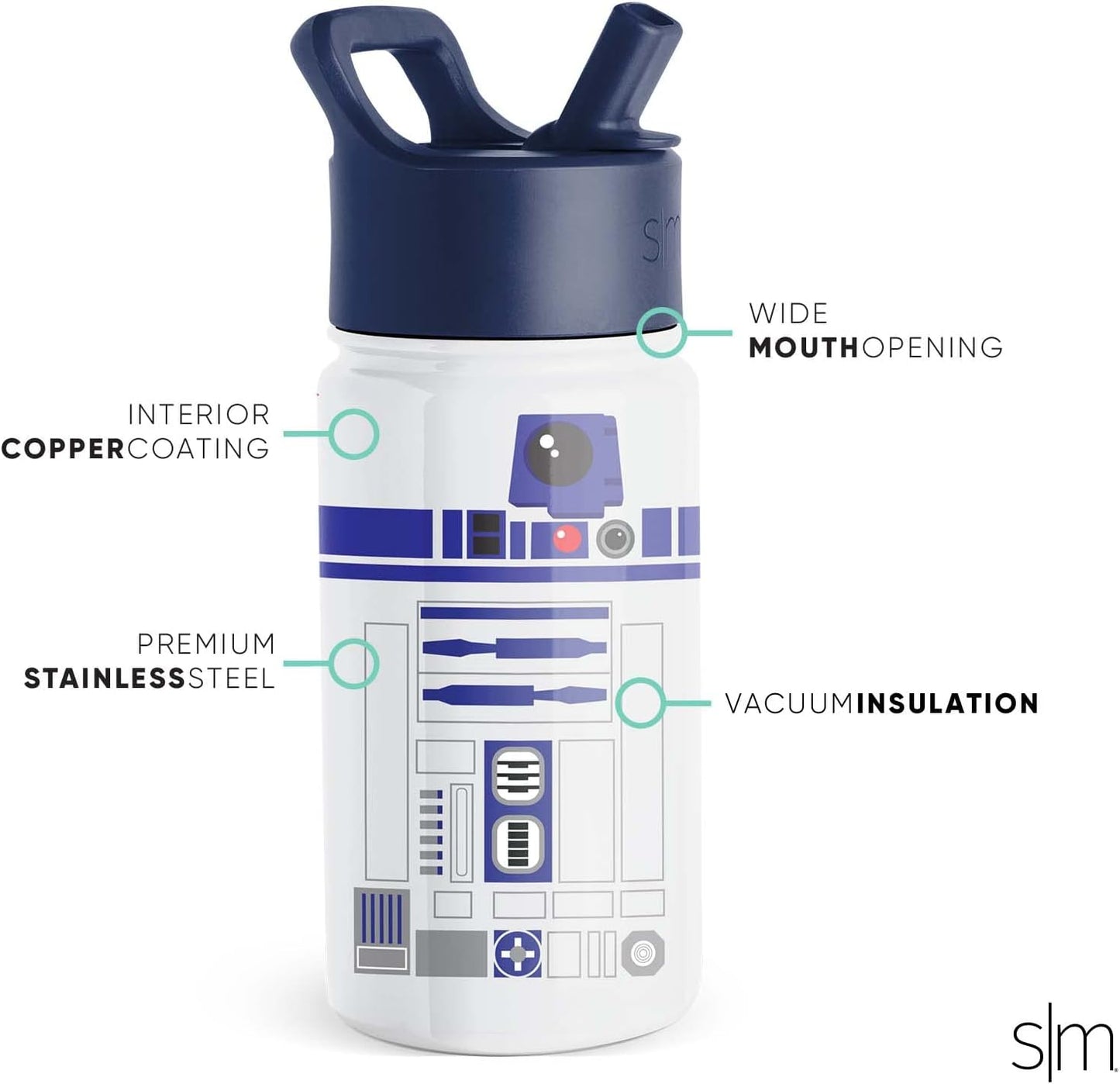 Simple Modern - Botella de agua Star Wars de acero inoxidable