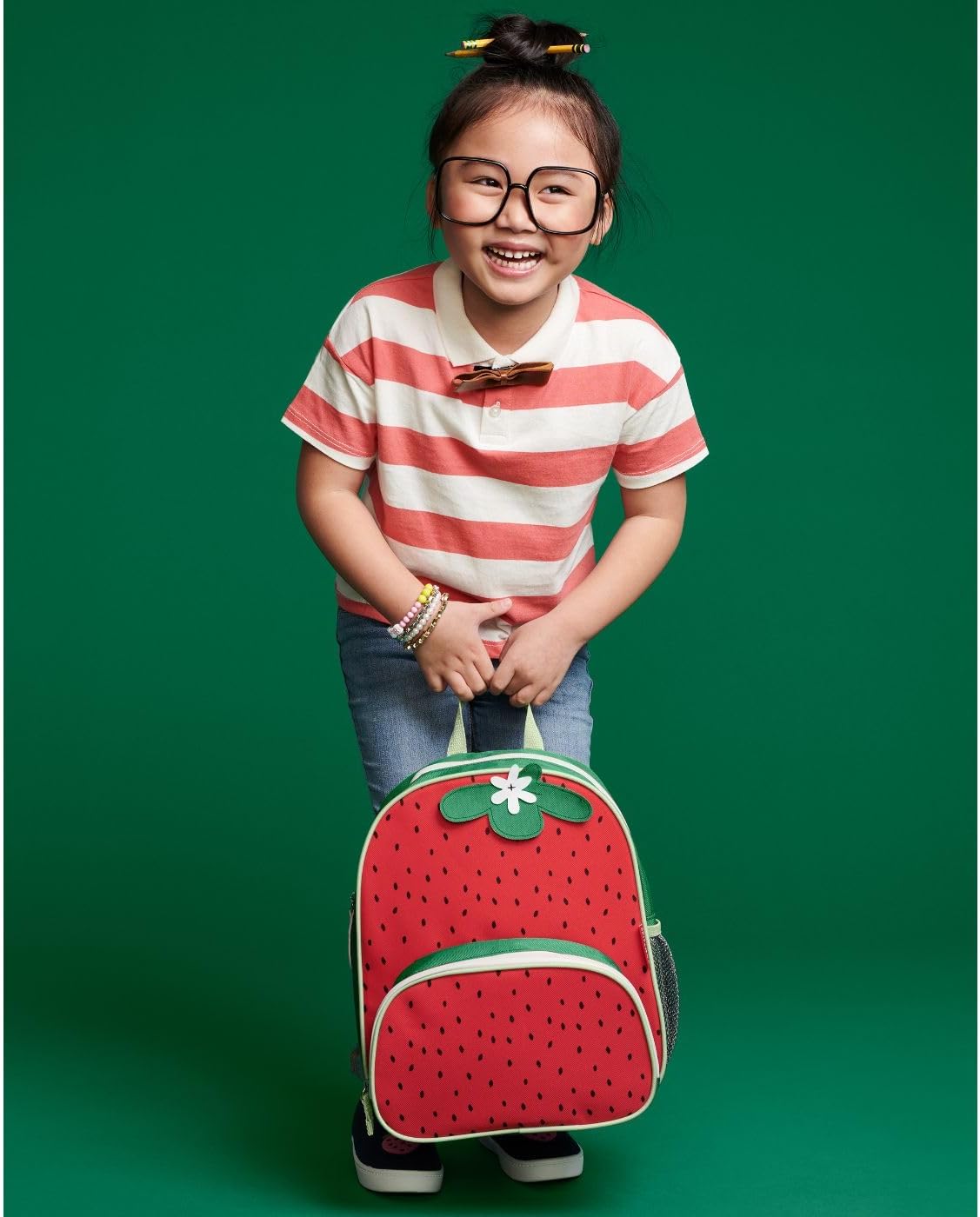 Skip Hop Sparks Mochila para niños pequeños, fresa 12 Pulgadas 