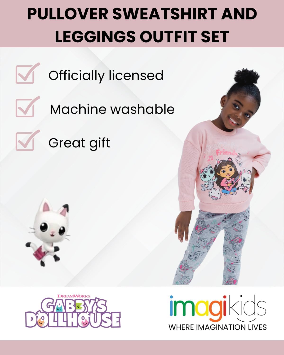 GABBY'S DOLLHOUSE Conjunto de sudadera  y leggings 