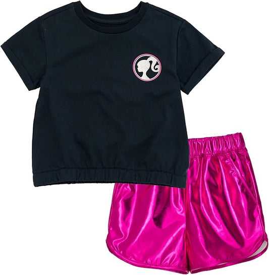 Barbie Conjunto de camiseta corta y pantalones cortos