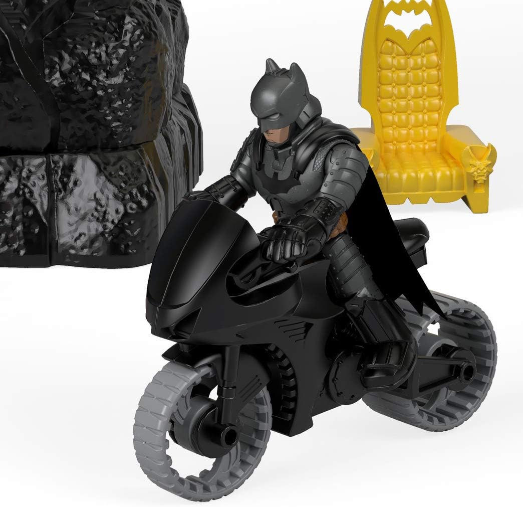 Fisher-Price Imaginext DC Super Friends - Juego de baticueva de Wayne Manor con figura de Batman y accesorios