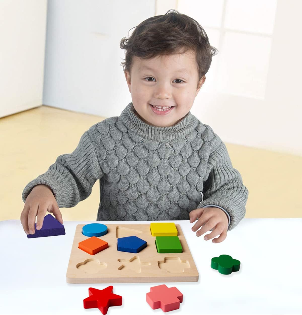 gybber & Mumu Preschool forma de madera Puzzle