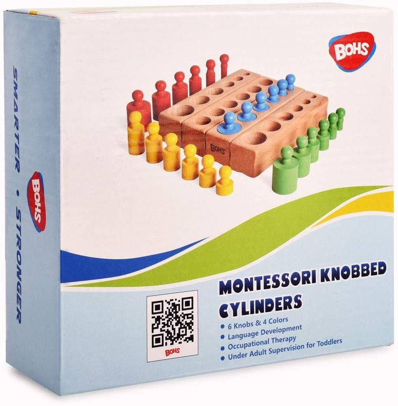 Montessori - Bloques de cilindros clavijas 