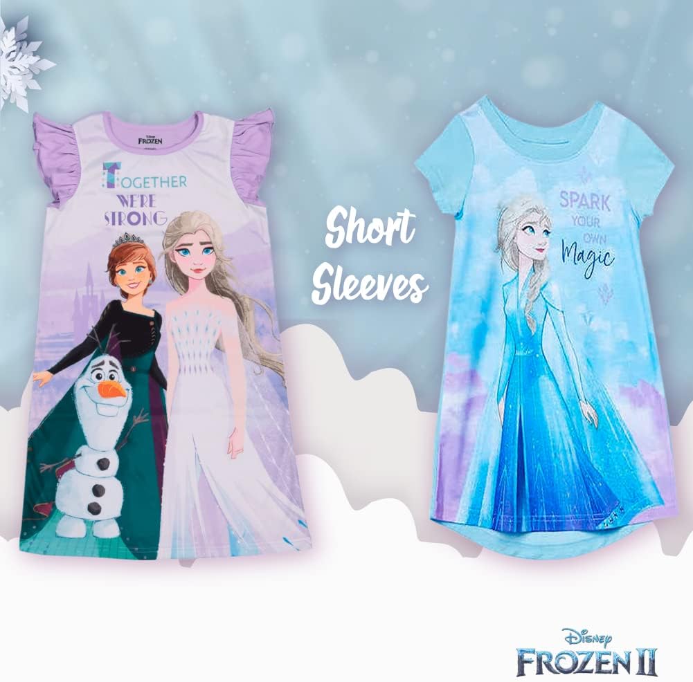 Disney Paquete de 3 camisones para niñas