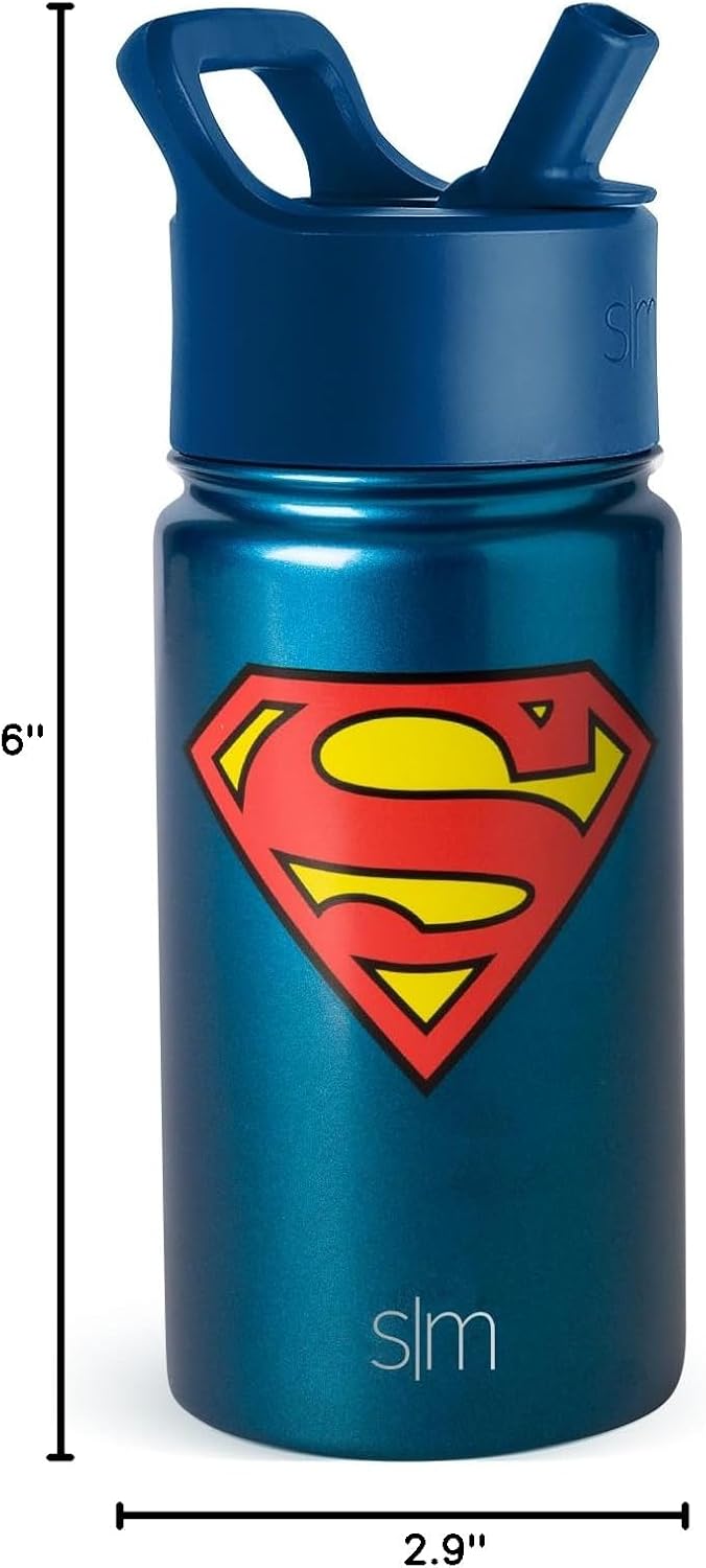 Simple Modern - Botella de agua acero inoxidable Superman