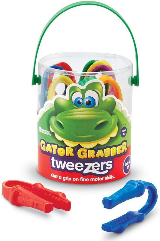 Learning Resources Gator Pinzas de agarre – 12 piezas, a partir de 2 años