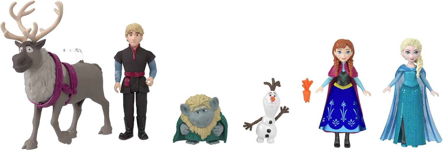 Mattel Disney Frozen Toy Set con 6 personajes