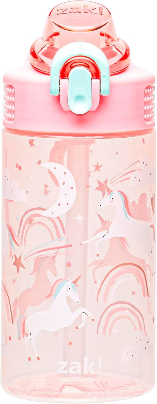 Zak Designs Botella de agua plástico duradero, 16 onzas