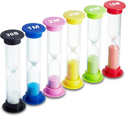 Temporizador de arena, 6 colores
