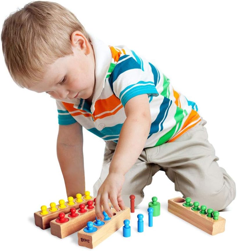 Montessori - Bloques de cilindros clavijas 