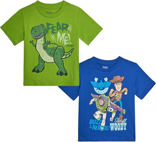 Disney Camiseta Pixar Toy Story, paquete de 2 camisetas