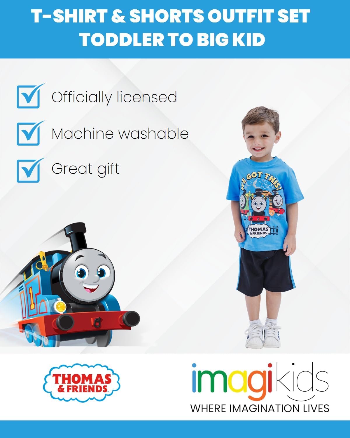 THOMAS & FRIENDS Conjunto de camiseta y pantalones cortos